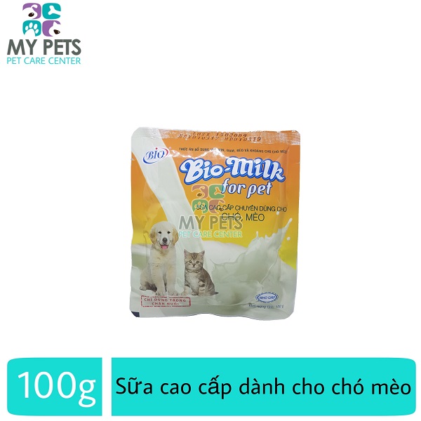 Sữa dinh dưỡng cho chó mèo Bio Milk - Gói 100g