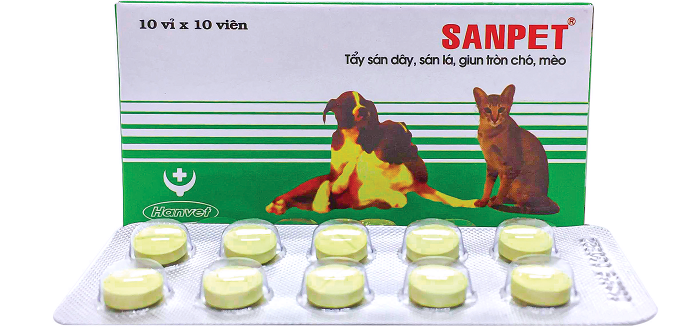 Thuốc tẩy giun Hanvet Sanpet