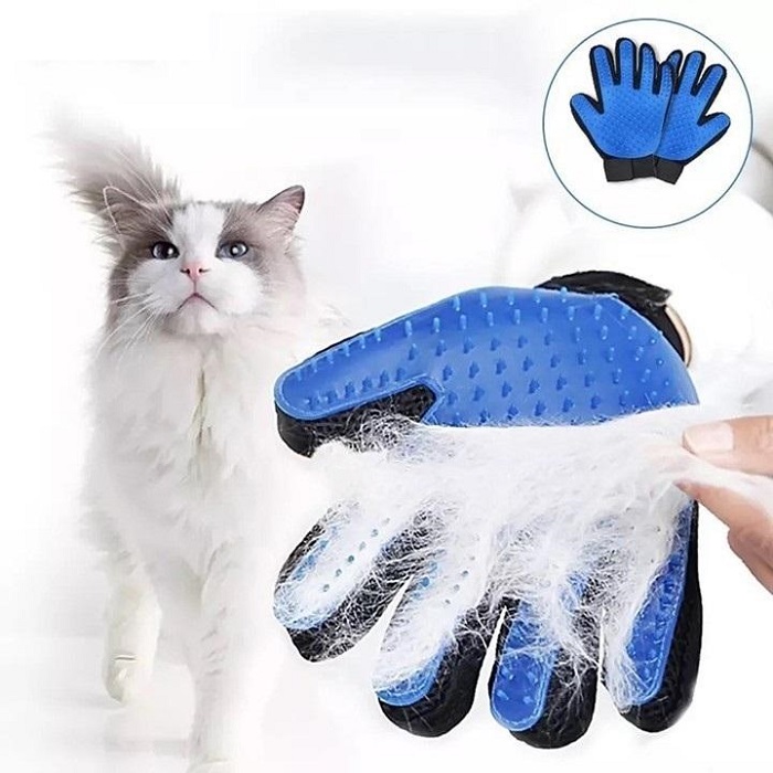 Găng tay chải lông cho mèo