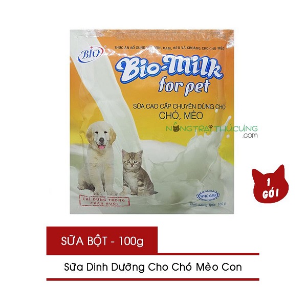 Sữa Bột Dinh Dưỡng Cho Chó Mèo Con - Bio Milk For Pet